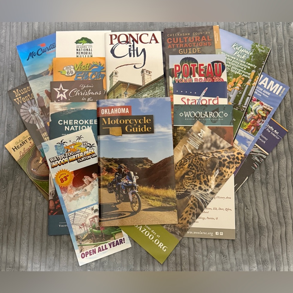 💜 Oklahoma Travel Ephemera Brochures